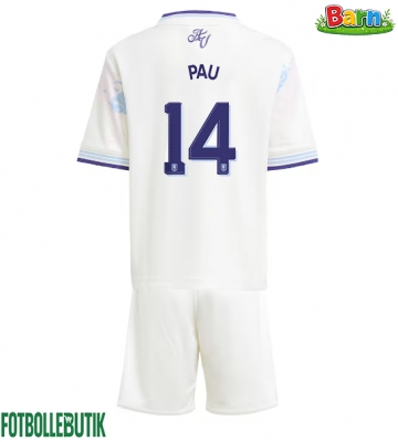 Aston Villa Pau Torres #14 Tredjeställ Barn 2025-26 Kortärmad (+ Korta byxor)